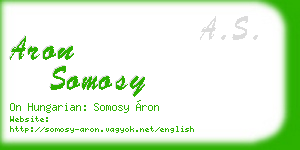 aron somosy business card